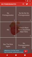 NO POMEGRANATES Cartaz