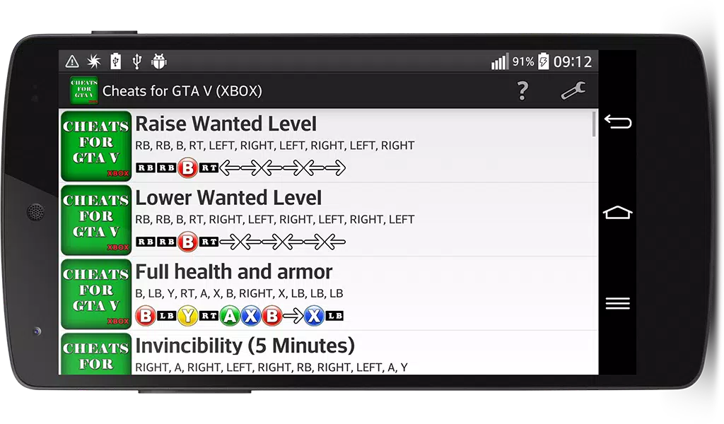 Download do APK de Cheats GTA V para Android