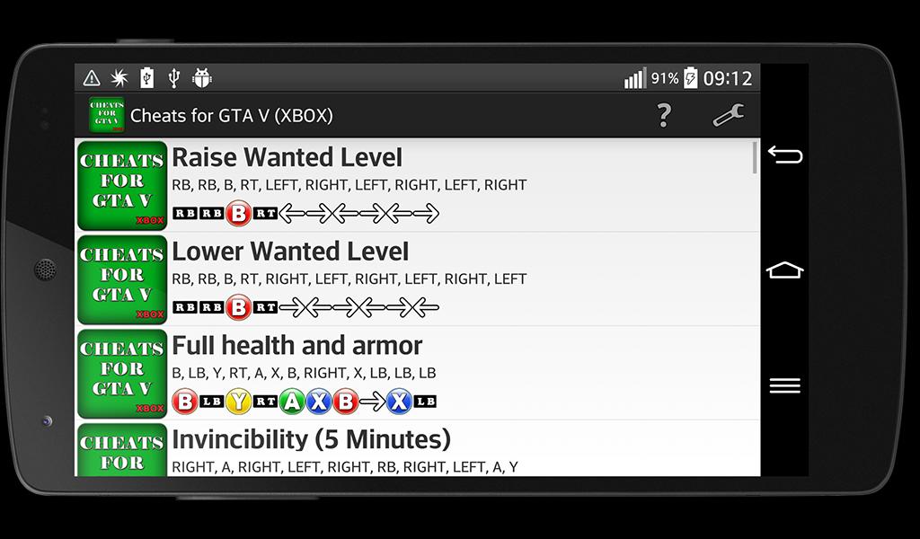 Cheats for GTA V (XBOX) for Android APK Download