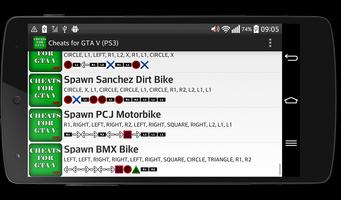 Cheats pour GTA 5 (PS3) APK pour Android Télécharger