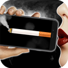 Virtual cigarette for smokers prank icon