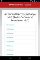 MP3 Quran Online Terjemah capture d'écran 1