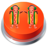 Dancing HotDog Meme Button
