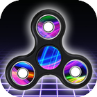 Hand fidget spinner icon