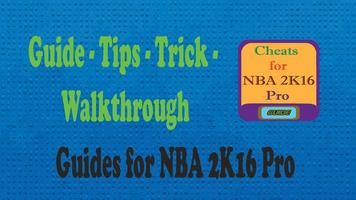 Cheats for NBA 2K16 Pro guide poster