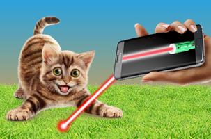 Jeu laser pour chats Affiche