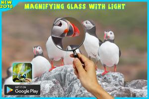 magnifying glass microscope + flashlight app スクリーンショット 1