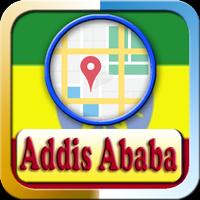 Addis Ababa City Maps Affiche