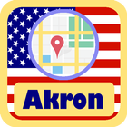 ikon USA Akron City Maps