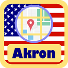 USA Akron City Maps icon