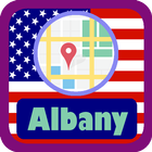 USA Albany City Maps icône