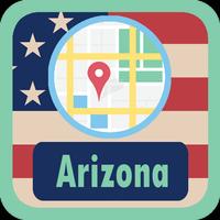 USA Arizona Maps पोस्टर