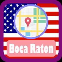 USA Boca Raton City Maps Cartaz