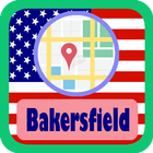 USA Bakersfield City Maps ไอคอน