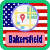 USA Bakersfield City Maps icône