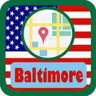 USA Baltimore City Maps icône