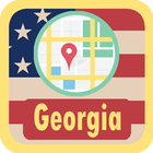 USA Georgia Maps Zeichen