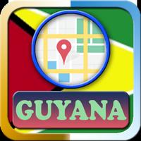 Guyana Maps and Direction โปสเตอร์