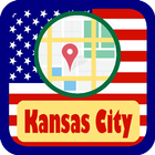 USA Kansas City Maps Zeichen