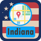 USA Indiana Maps आइकन