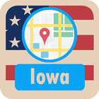 USA Iowa Maps icône