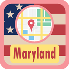 USA Maryland Maps icône