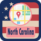 USA North Carolina Maps ícone