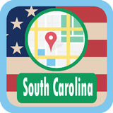 USA South Carolina Maps icône