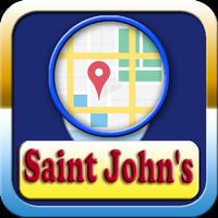 Saint John's City Maps Affiche