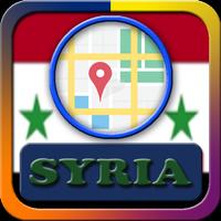 Syria Maps and Direction Cartaz