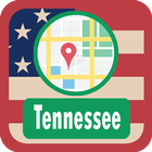 USA Tennessee Maps 아이콘