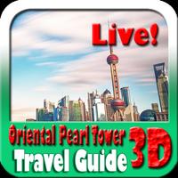 Oriental Pearl Tower Maps and Travel Guide Affiche
