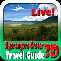 Ngorongoro Crater Maps and Travel Guide poster