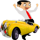 Mr bean drive a speed car & collect gifts icône