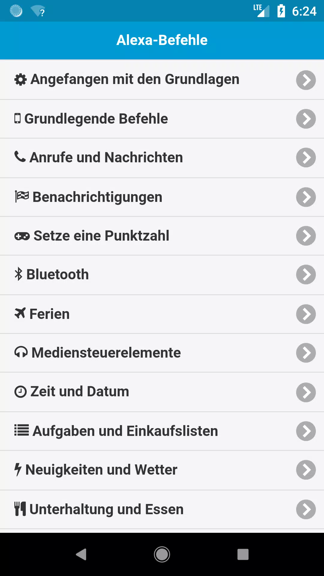 Befehle für Alexa für Android - APK herunterladen