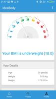 1 Schermata IdeaBody - BMI Calculator and Weight Tracker