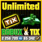 Unlimited Robux and Tix For Roblox Simulator icône