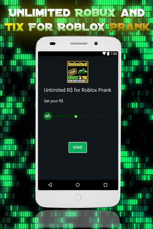 Unlimited Robux And Tix For Roblox Simulator For Android Apk Download - how to get free unlimited robux fast and easy 2017