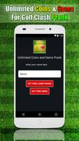Free Unlimited Coins and Gems for Golf Clash Prank Ekran Görüntüsü 1
