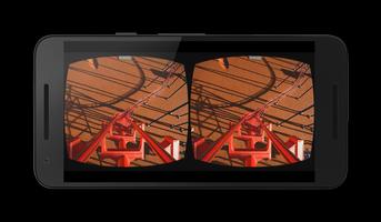 Roller coaster VR POV 3D poster