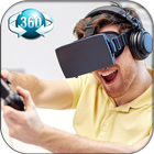 vidéos VR avec vue à 360 ° icône