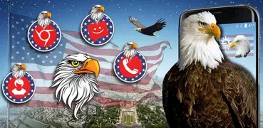 3D American Eagle Soar Theme