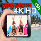 zoom camera 4K HD icône
