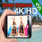 zoom camera 4K HD 아이콘