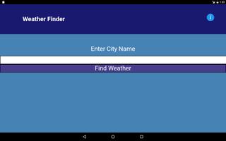 Weather Finder captura de pantalla 3