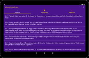 2 Schermata Science Nobel Prizes