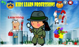 Kids Learning Professions Affiche