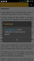 French Bible स्क्रीनशॉट 1
