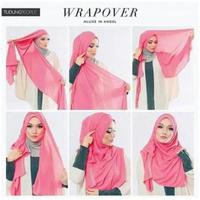 Gambar Tutorial Hijab Segi Empat اسکرین شاٹ 1