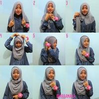 Tutorial Hijab Casual Cartaz